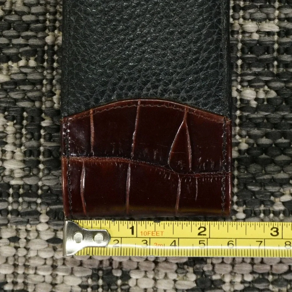 Brighton Croc Embossed Leather Cell Phone Case Crossbody Bag Pouch Gator Western